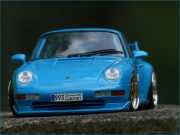 1:18  Porsche 911 993 Clubsport 1997 - BabyBlue - mit 3tlg.Porsche Alufelgen = OVP
